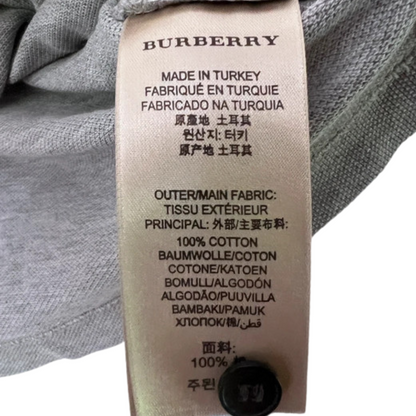 Burberry Long Sleeve Polo Shirt (Grey)