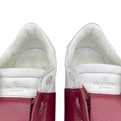 Valentino Garavani Open Sneakers (White Red)