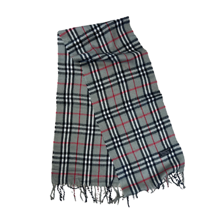 Burberry Scarf (Grey) (Vintage)