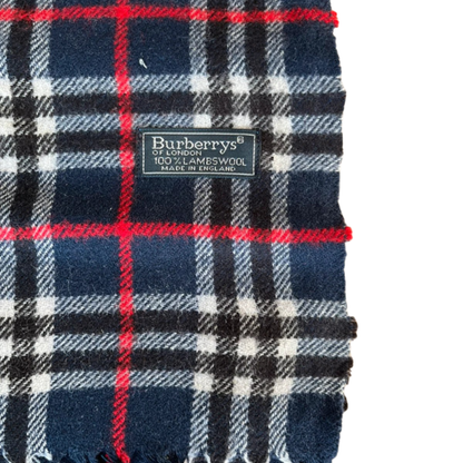 Burberry Scarf (Navy) (Vintage)
