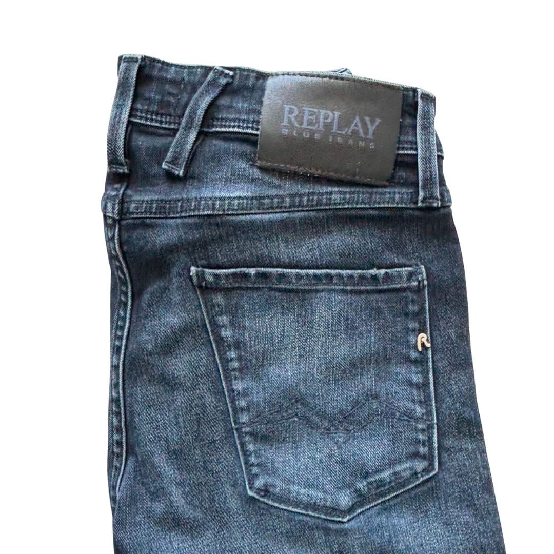 Replay Anbass Slim Fit Jeans (Navy)