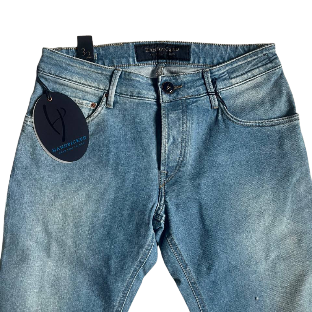 Handpicked Orvieto Slim Fit Jeans (Blue) (New)
