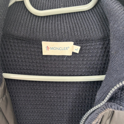 Moncler Maglione Tricot Cardigan Jacket (Navy)