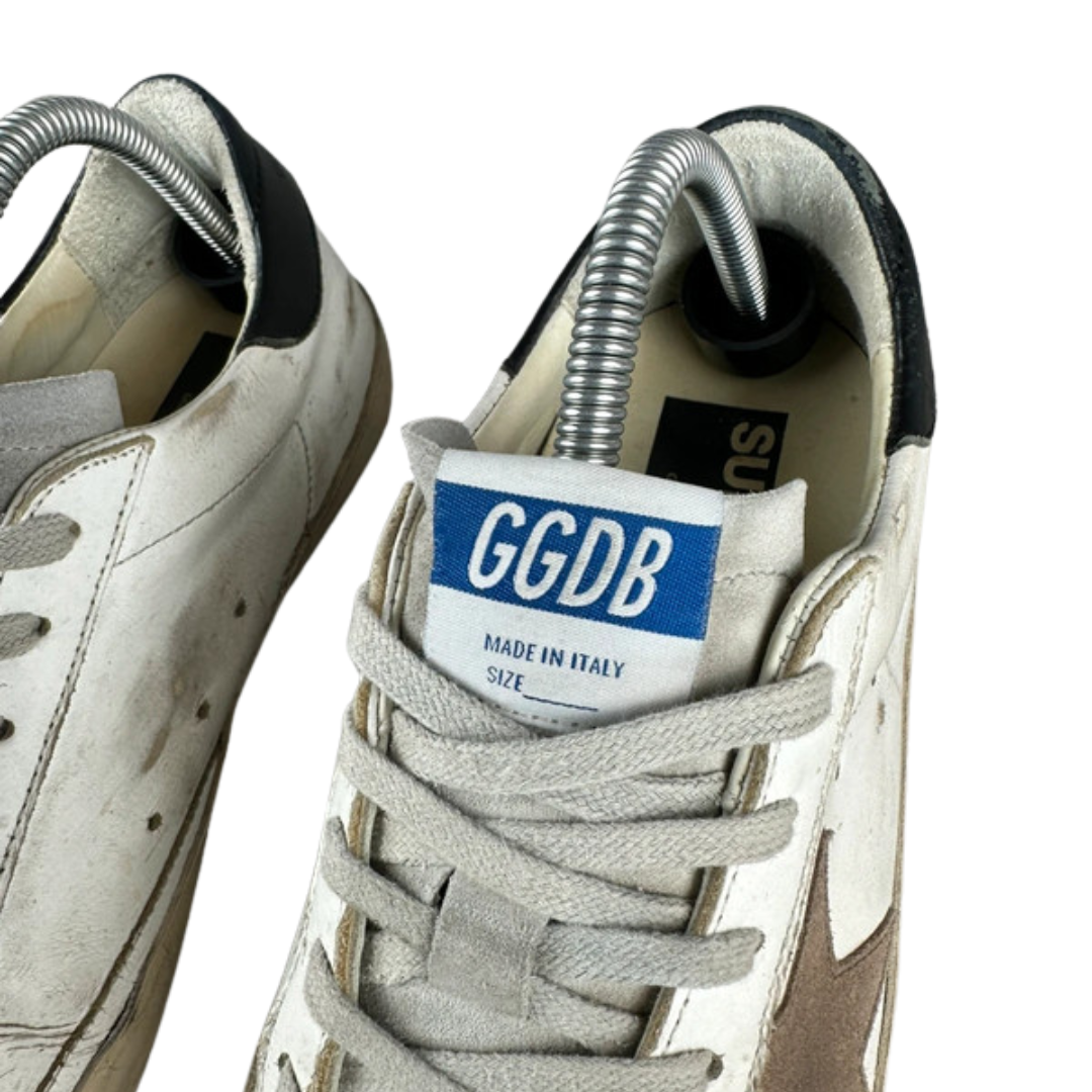 Golden Goose Superstar Sneakers (White Black) (Womens)