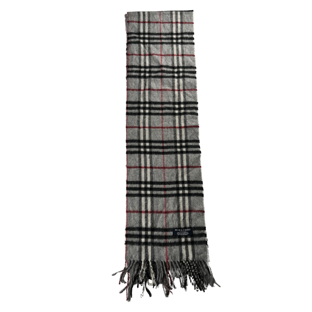 Burberry Scarf (Grey) (Vintage)