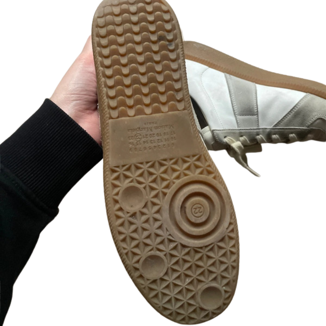Maison Margiela Gat Sneakers (White &amp; Grey)