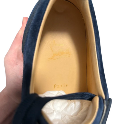 Christian Louboutin Louis Junior Spike Sneakers (Navy)