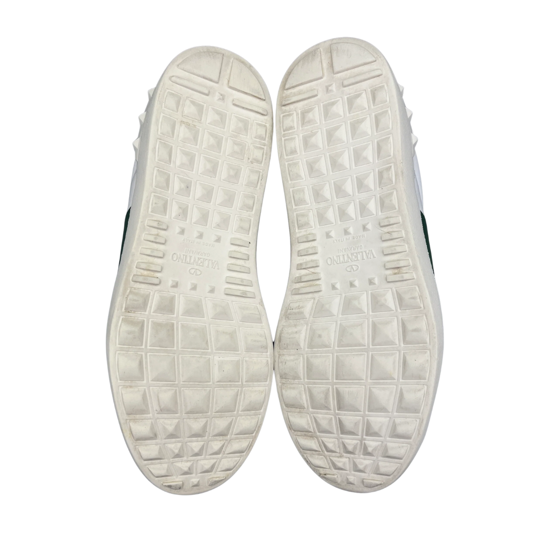 Valentino Garavani Open Sneakers (White Green)