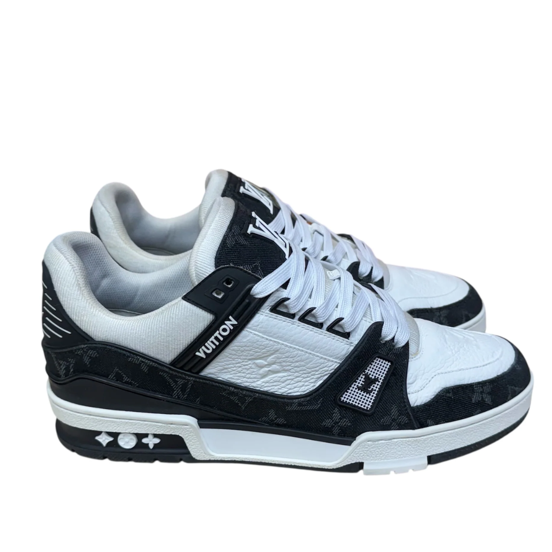 Louis Vuitton Trainer Sneakers (White Black)