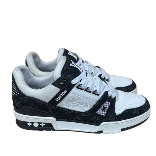 Louis Vuitton Trainer Sneakers (White Black)