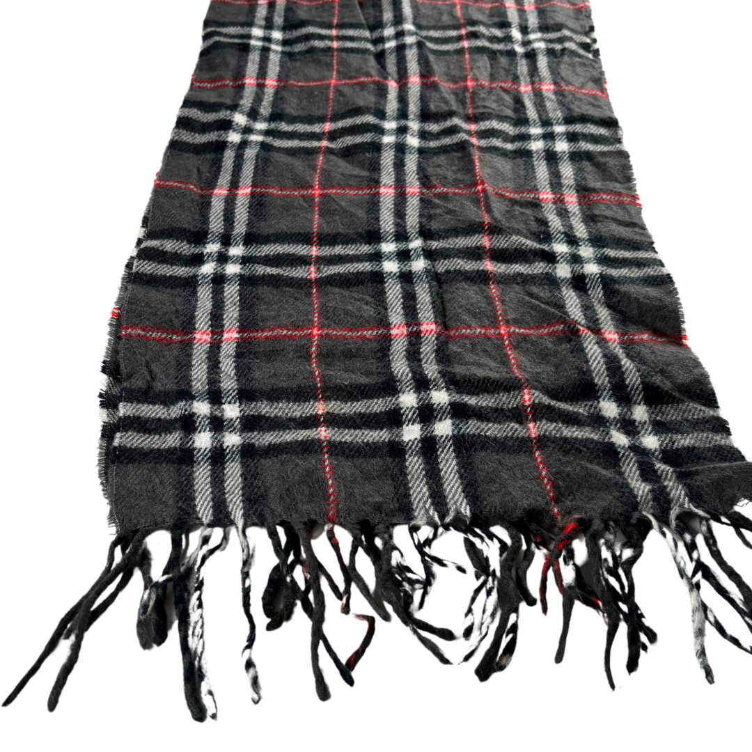 Burberry Scarf (Dark Grey) (Vintage)