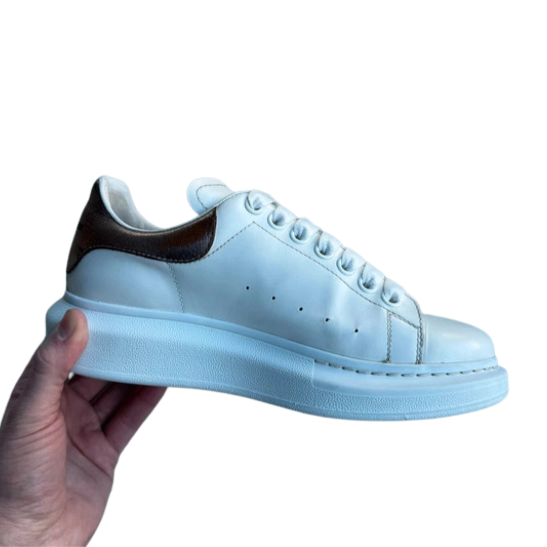Alexander Mcqueen Sneakers (White Bronze) (Womens)