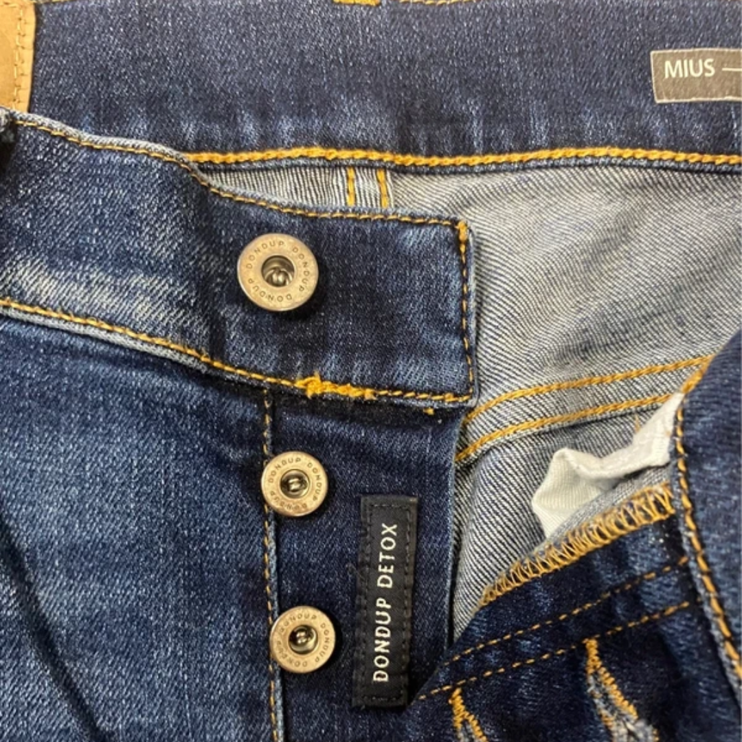 Dondup Mius Slim Fit Jeans (Navy)