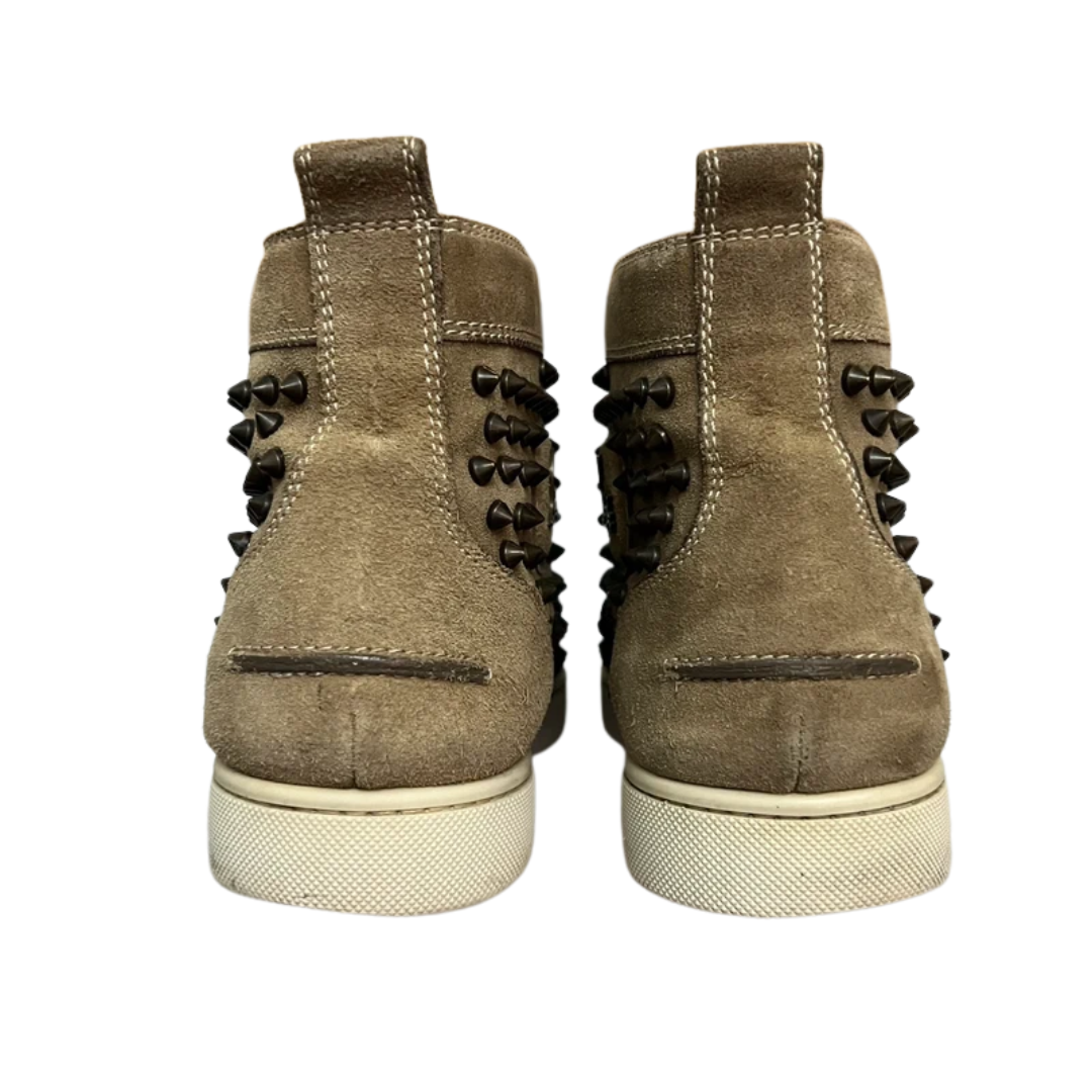 Christian Louboutin Louis Spike High Top Sneakers (Beige)