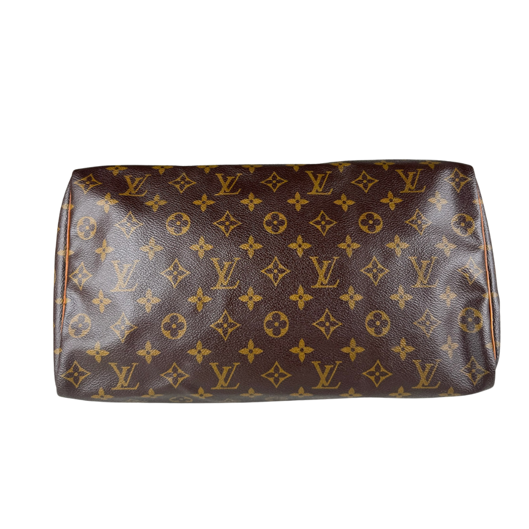 Louis Vuitton Speedy 35 Monogram Handbag (Brown) (Vintage)