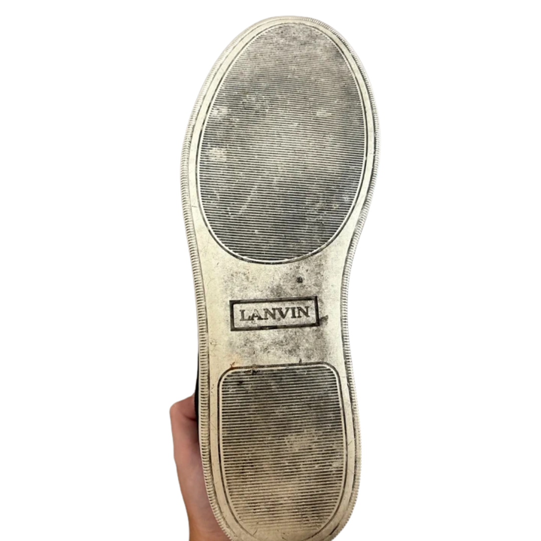 Lanvin Cap Toe Sneakers (Navy)