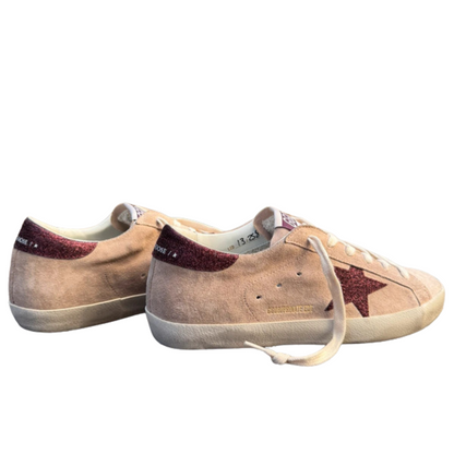 Golden Goose Superstar Suede Sneakers (Pink) (New) (Womens)