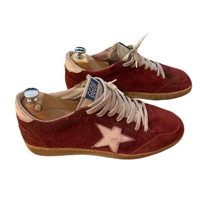 Golden Goose Ballstar Sneakers (Red)