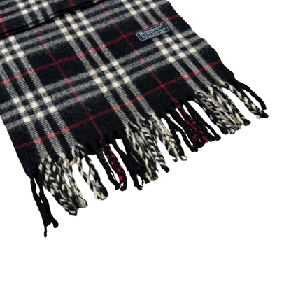Burberry Scarf (Black) (Vintage)