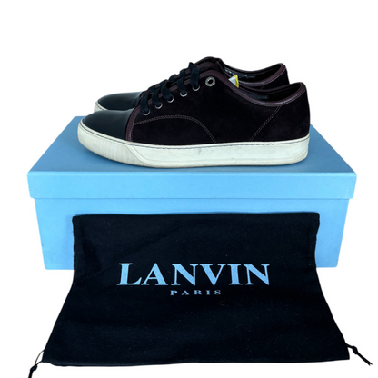 Lanvin Cap Toe Sneakers (Burgundy)