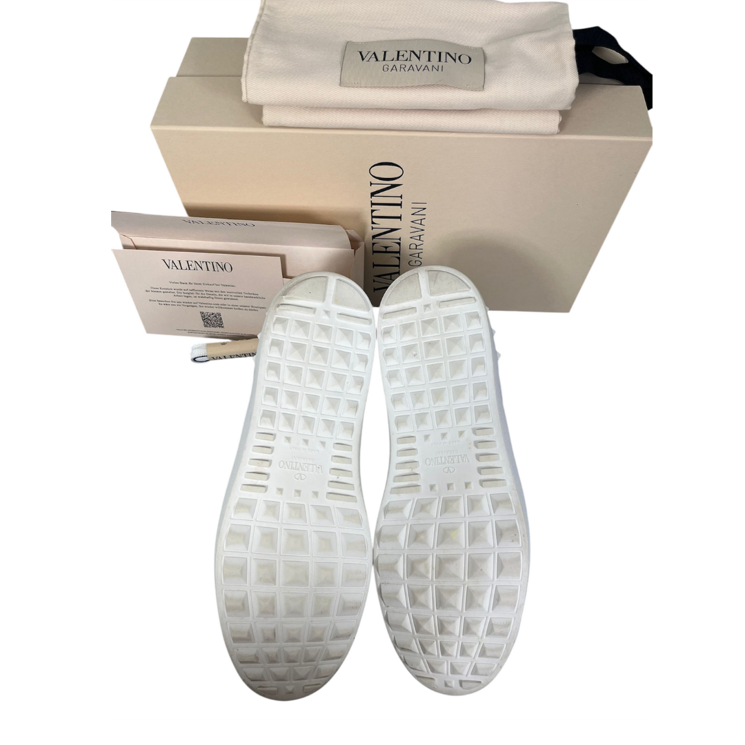 Valentino Garavani Open Sneakers (White Navy)