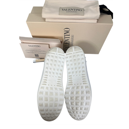 Valentino Garavani Open Sneakers (White Navy)