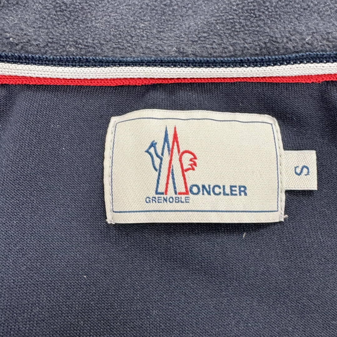 Moncler Maglia Fleece Cardigan Jacket (Navy)