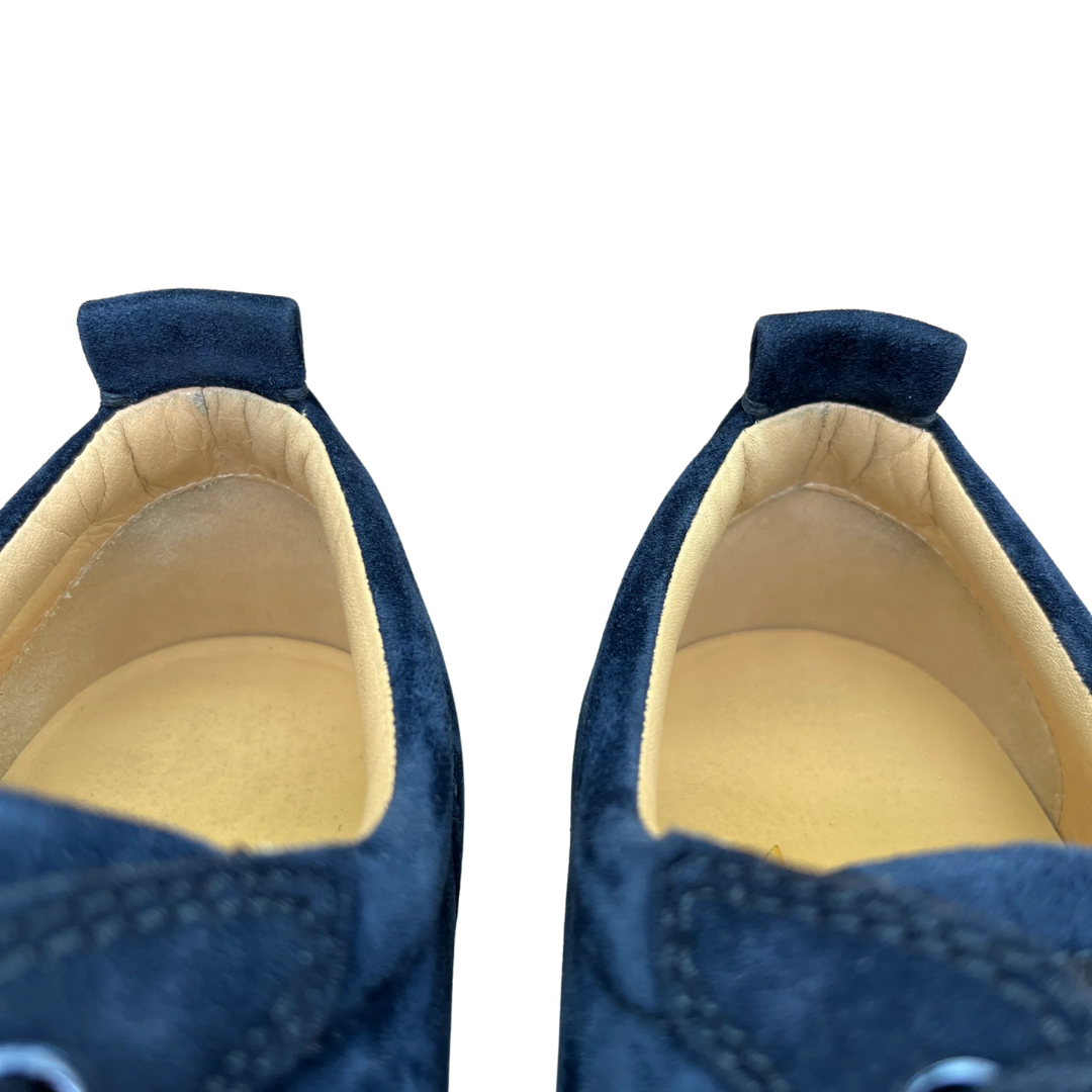Christian Louboutin Louis Junior Spike Sneakers (Navy)