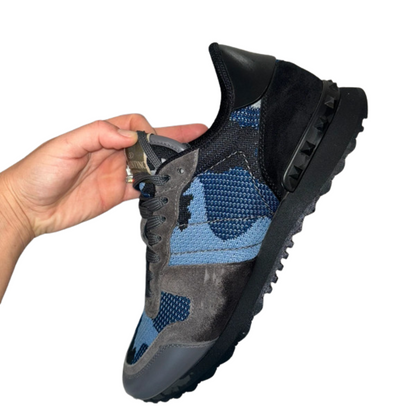 Valentino Garavani Rockrunner Sneakers (Navy Camo)