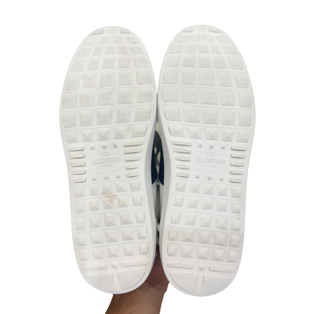 Valentino Garavani Open Sneakers (White Black) (Womens)