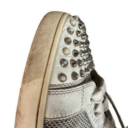 Christian Louboutin Louis Junior Spike Sneakers (White)
