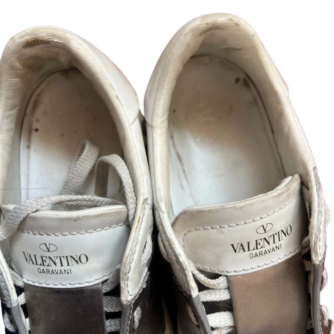 Valentino Garavani Open Sneakers (Patent Pink) (Women's)