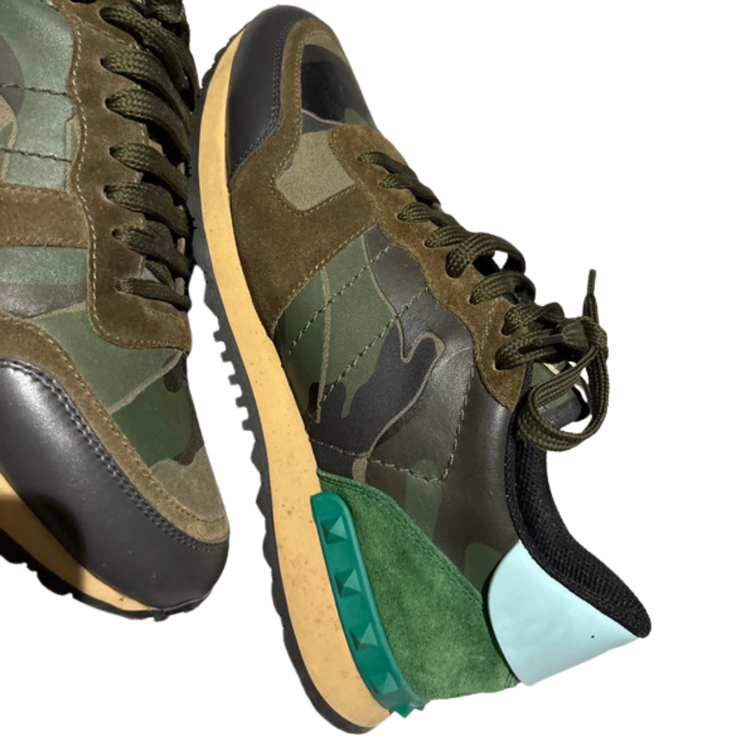 Valentino Garavani Rockrunner Sneakers (Khaki)