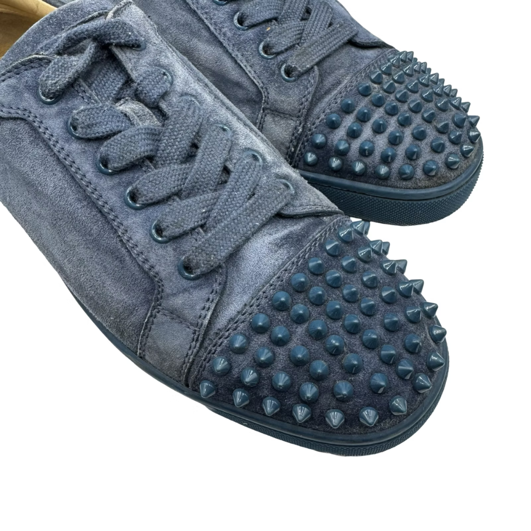 Christian Louboutin Louis Junior Spike Sneakers (Blue)