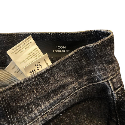 Dondup Icon Regular Fit Jeans (Black)