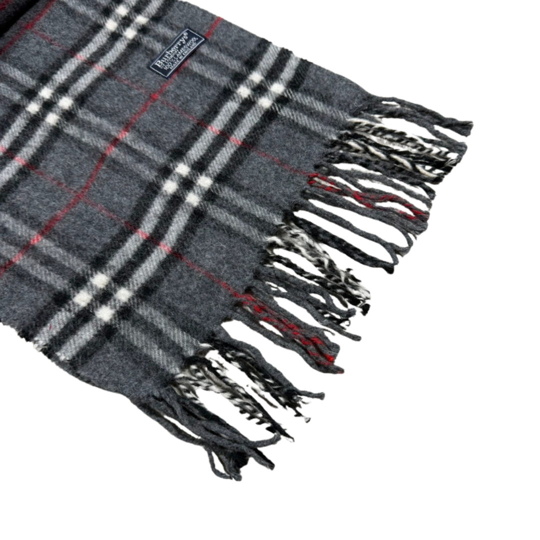 Burberry Scarf (Dark Grey) (Vintage)