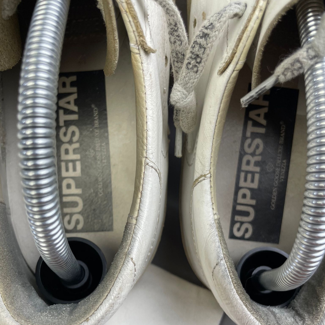 Golden Goose Superstar Sneakers (White Black)
