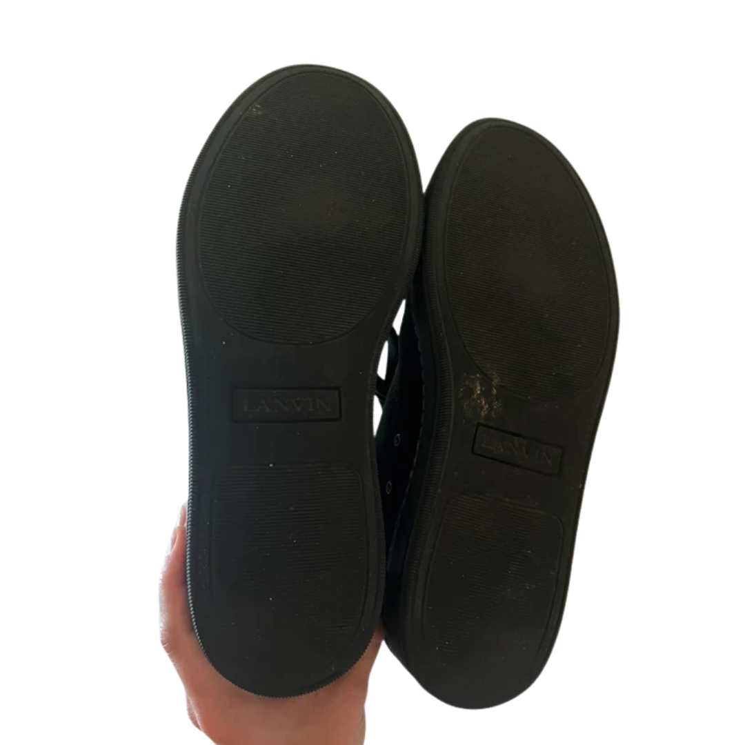 Lanvin Cap Toe Sneakers (Black)
