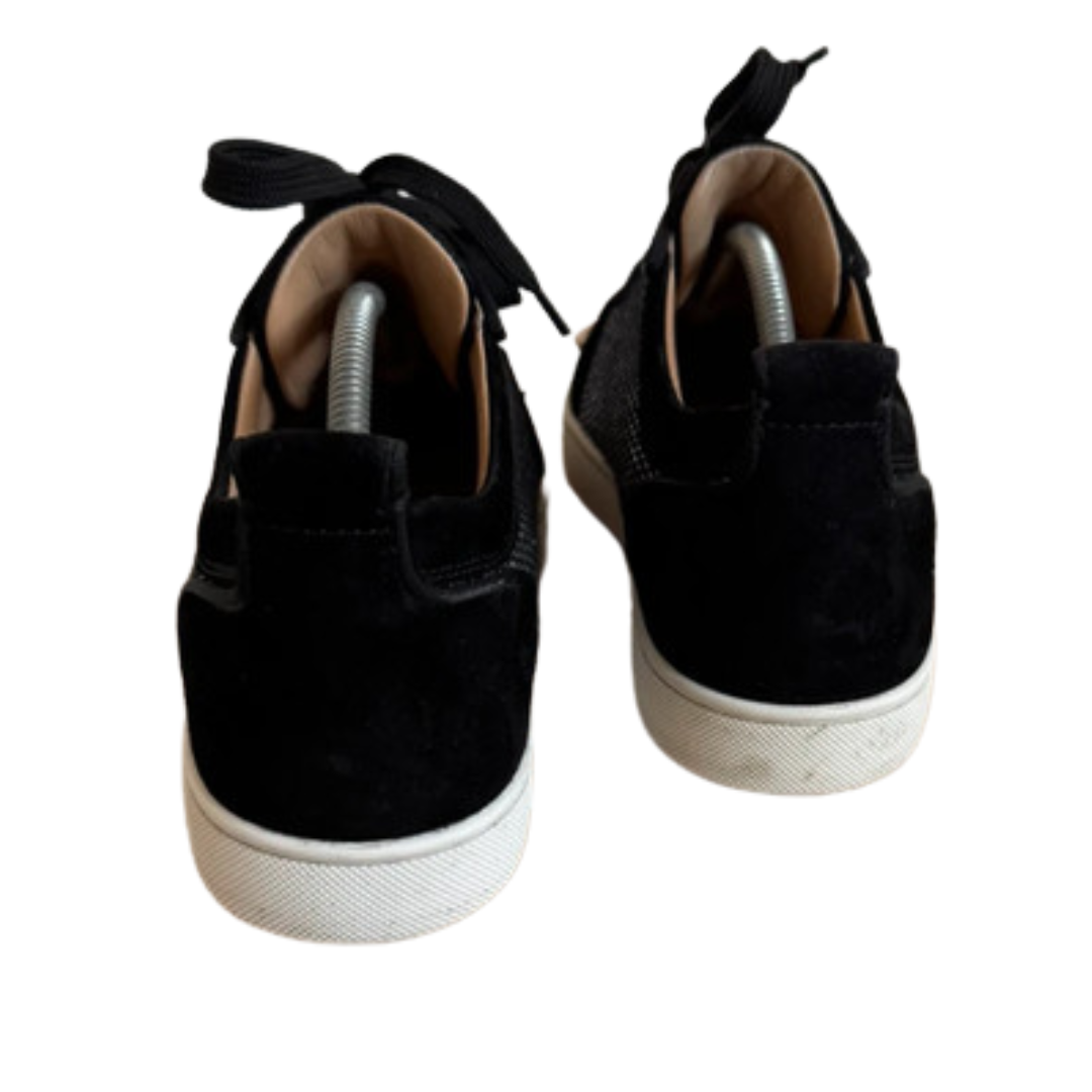 Christian Louboutin Louis Junior Spike Sneakers (Black)