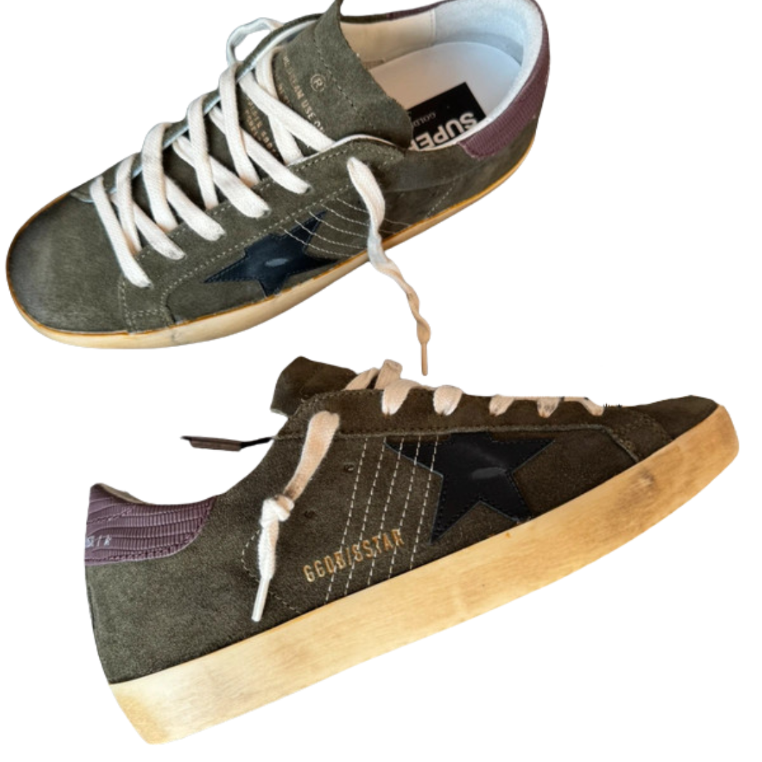 Golden Goose Superstar Sneakers (Camo) (New) (Womens)