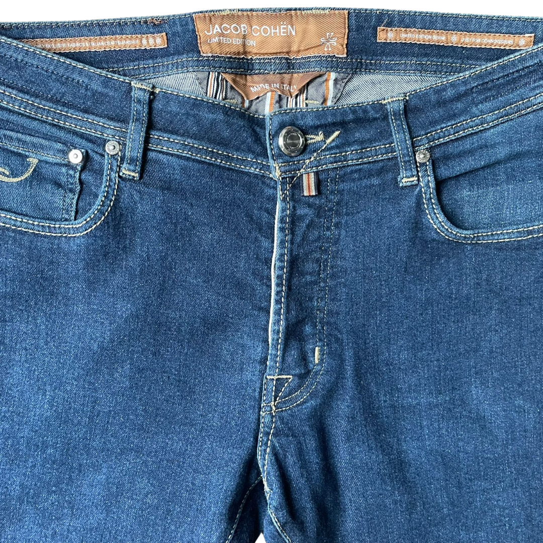 Jacob Cohën Limited Edition Bard Slim Fit Jeans (Navy)