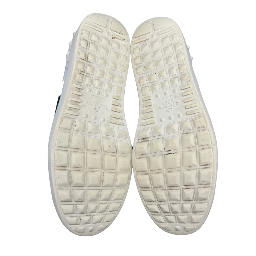 Valentino Garavani Open Sneakers (White Navy)