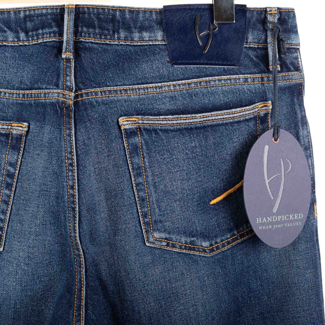 Handpicked Ravello Distressed Slim Fit Jeans (Navy) (New)