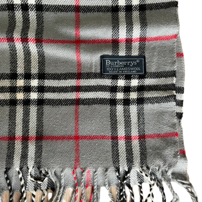 Burberry Scarf (Grey) (Vintage)