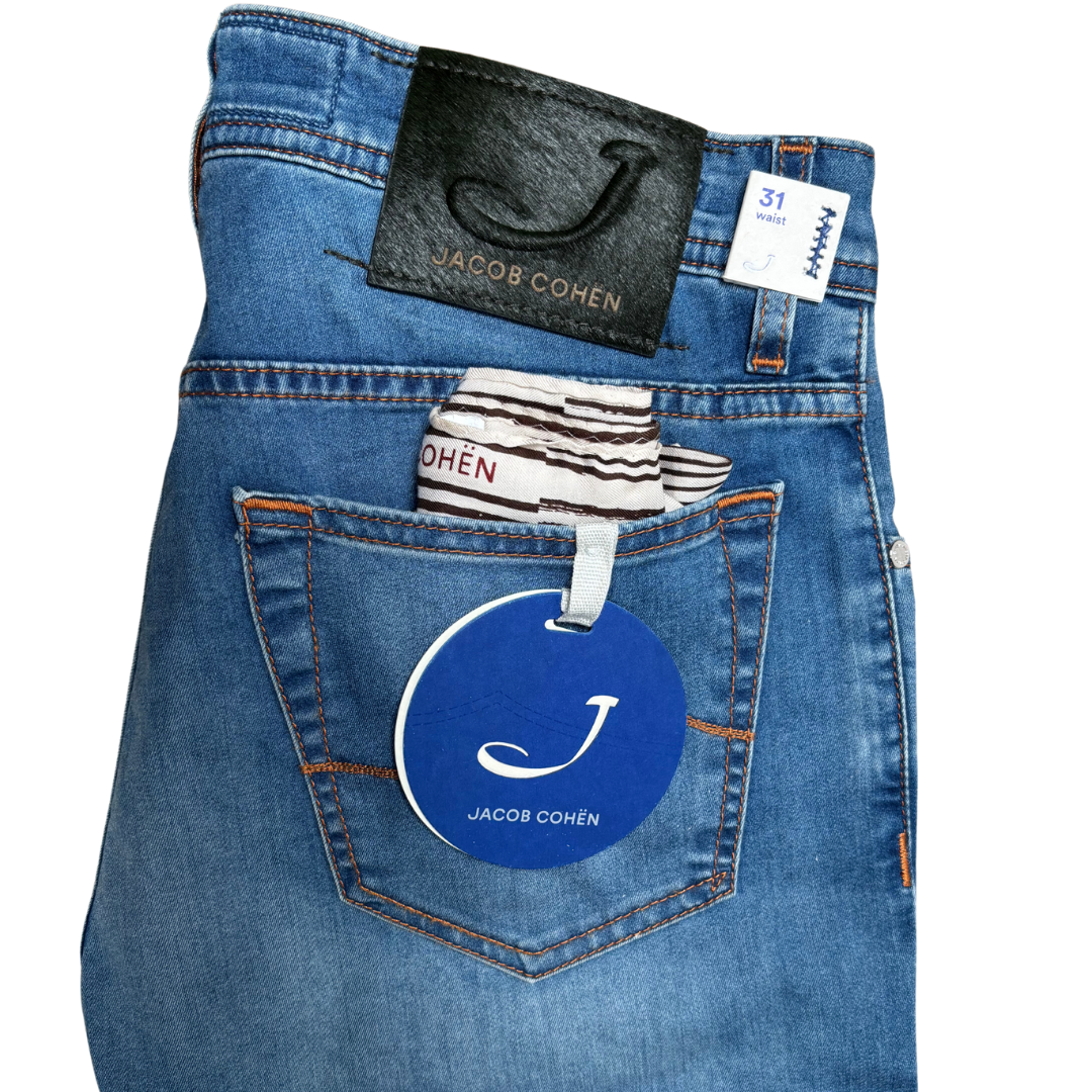 Jacob Cohën 688 Slim Fit Jeans (Navy) (New)