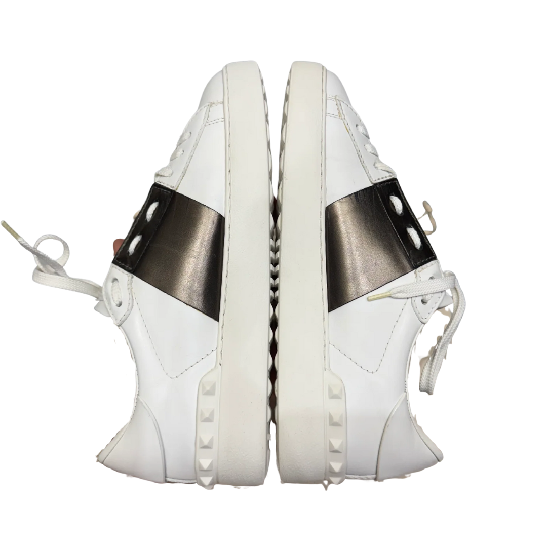 Valentino Garavani Open Sneakers (White Bronze) (Womens)
