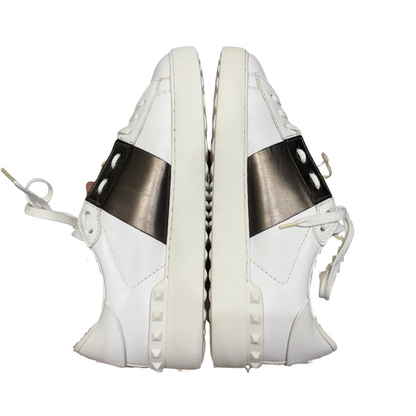 Valentino Garavani Open Sneakers (White Bronze) (Womens)