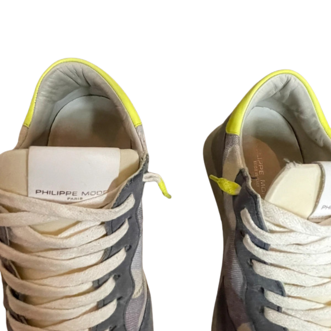 Philippe Model TRPX Sneakers (Grey Camo)