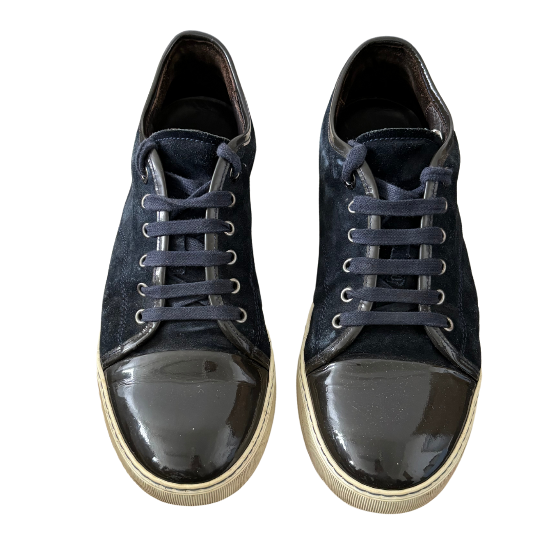 Lanvin Cap Toe Sneakers (Navy)