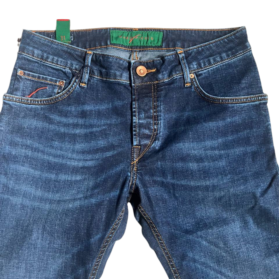 Handpicked Orvieto Slim Fit Jeans (Navy) (New)